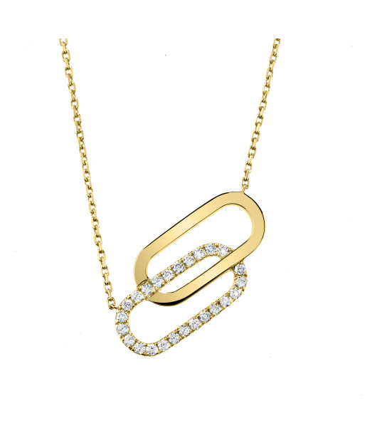 Tandem necklace in yellow...