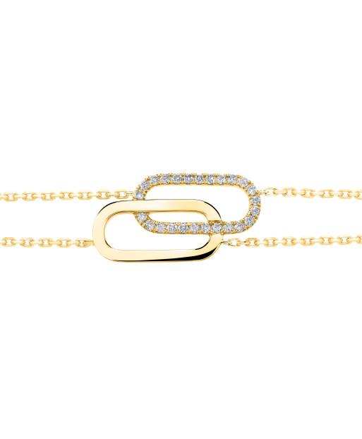 Bracelet Tandem en or jaune...