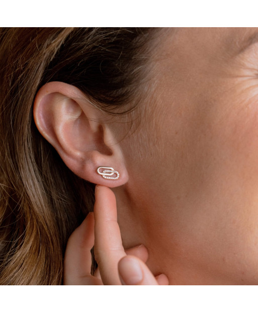 Tandem earrings in rose...