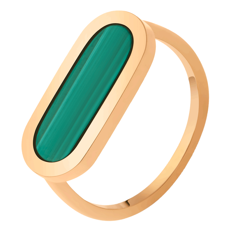 Bague So Shocking Primavera en or jaune et malachite