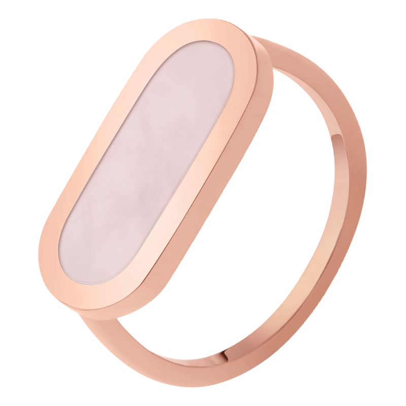 Bague So Shocking Primavera en or rose et opale rose