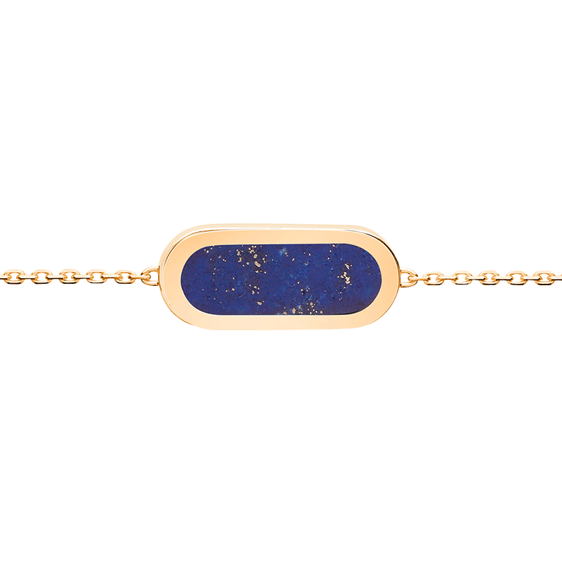 Bracelet So Shocking Primavera en or jaune et lapis lazuli