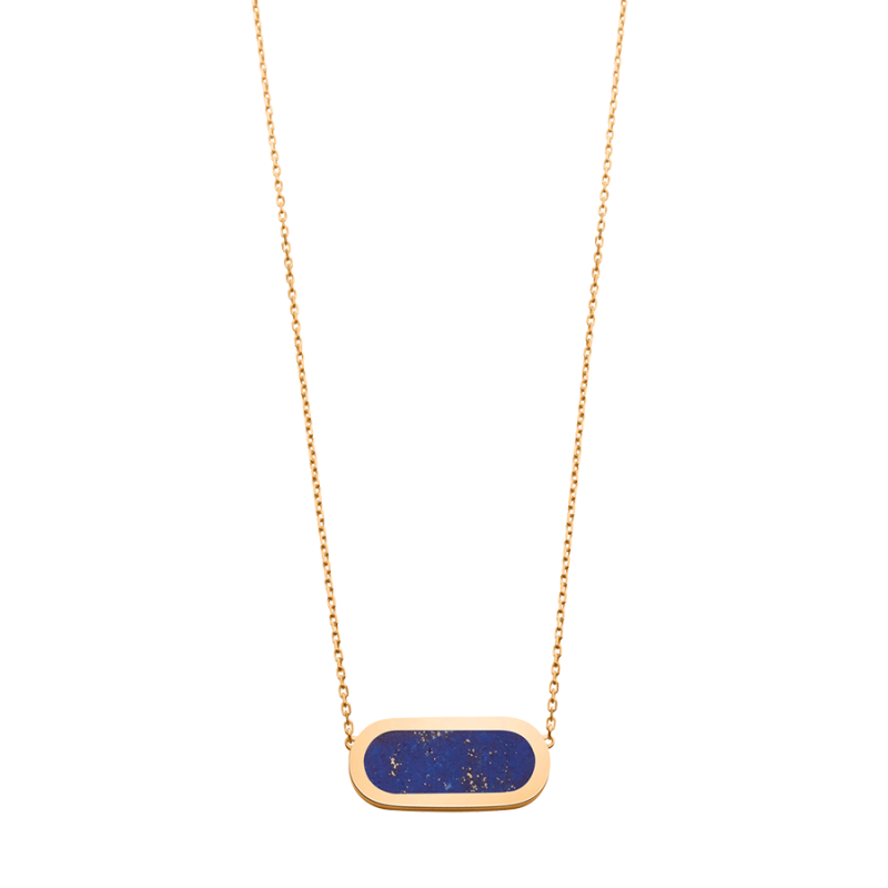 Collier So Shocking Primavera en or jaune et lapis lazuli