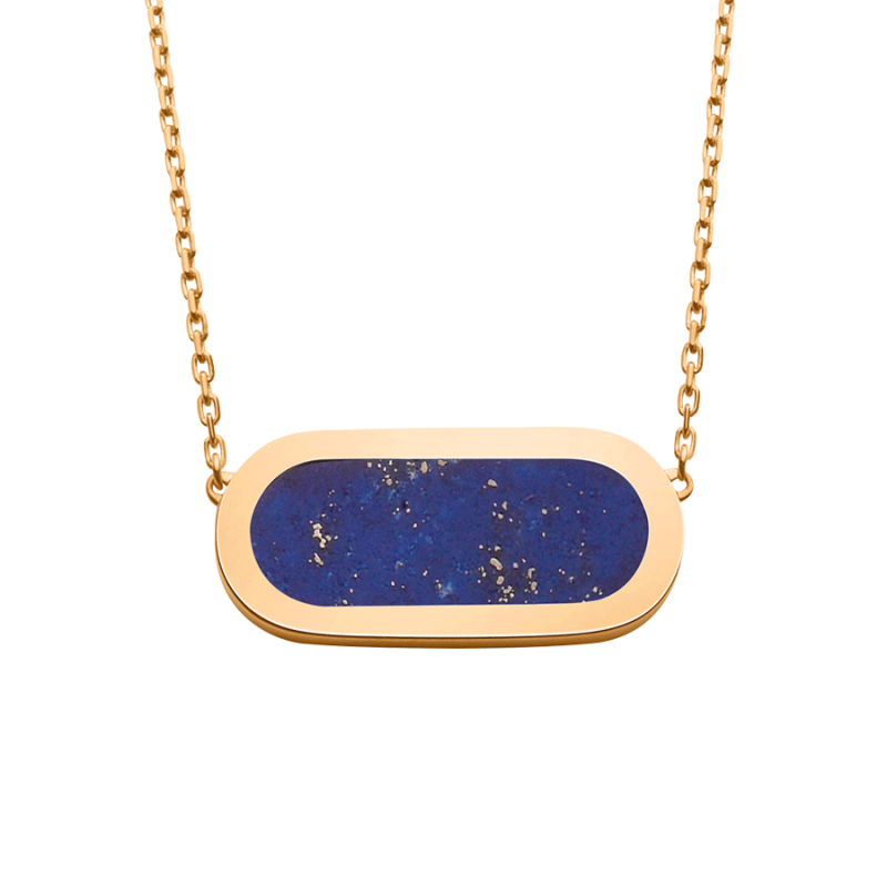 Collier So Shocking Primavera en or jaune et lapis lazuli