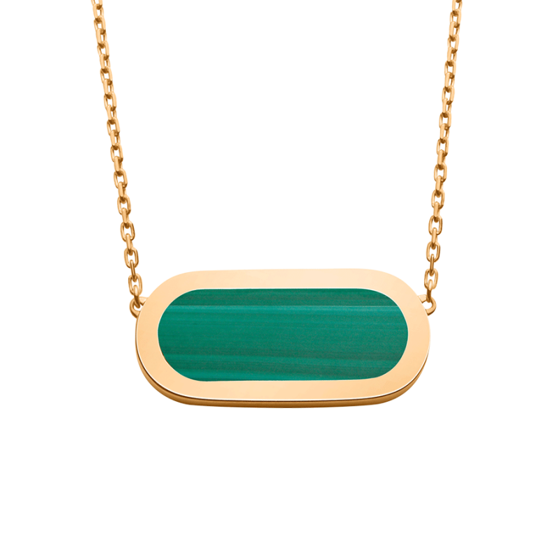 Collier So Shocking Primavera en or jaune et malachite