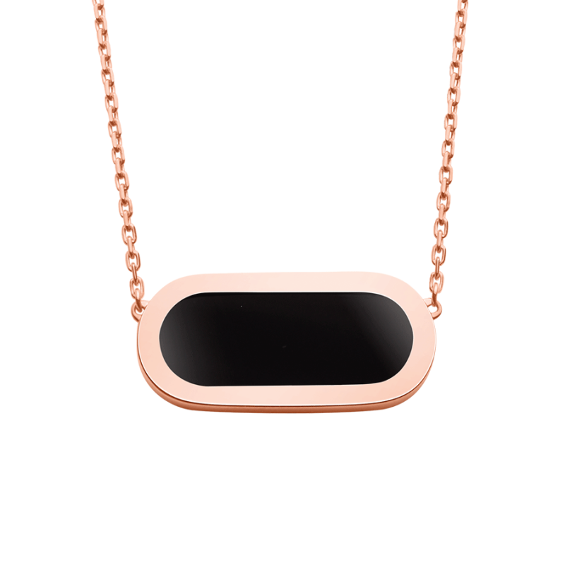 Collier So Shocking Primavera en or rose et onyx