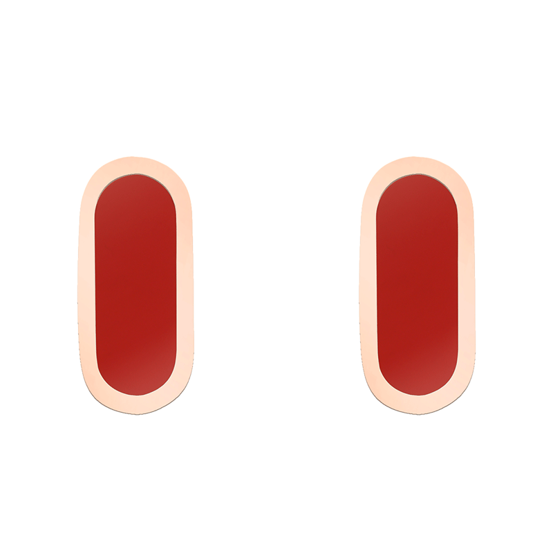 Boucles d'oreilles So Shocking Primavera en or rose et céramique rouge Boucles d'oreilles So Shocking Primavera en or rose et céramique rouge