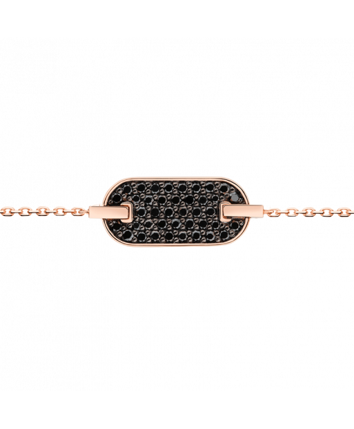 Bracelet So Shocking Lune di miele en or rose et diamants noirs