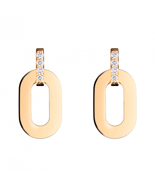 Boucles d'oreilles So Shocking Origine en or rose et diamants