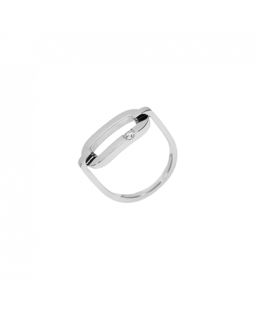 Bague So Shocking Lune di miele en or blanc et diamant