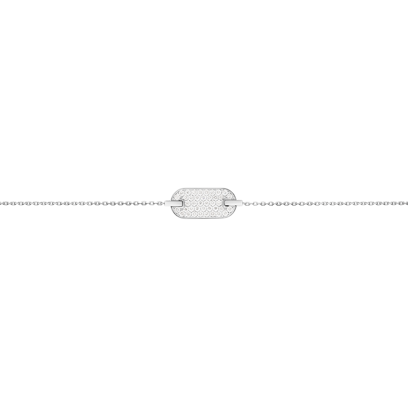 Bracelet So Shocking Lune di miele en or blanc et diamants