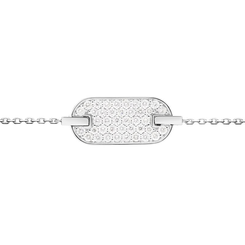 Bracelet So Shocking Lune di miele en or blanc et diamants