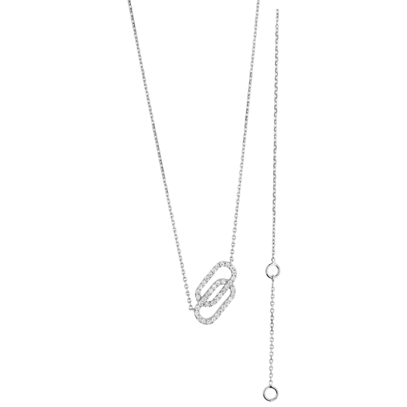 Collier So Shocking Lucky in Love en or blanc et diamants Collier So Shocking Lucky in Love en or blanc et diamants