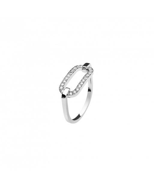 Bague So Shocking Lune di miele en or blanc et diamants