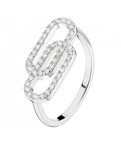 Bague So Shocking Lucky in Love grand modèle en or blanc et diamants