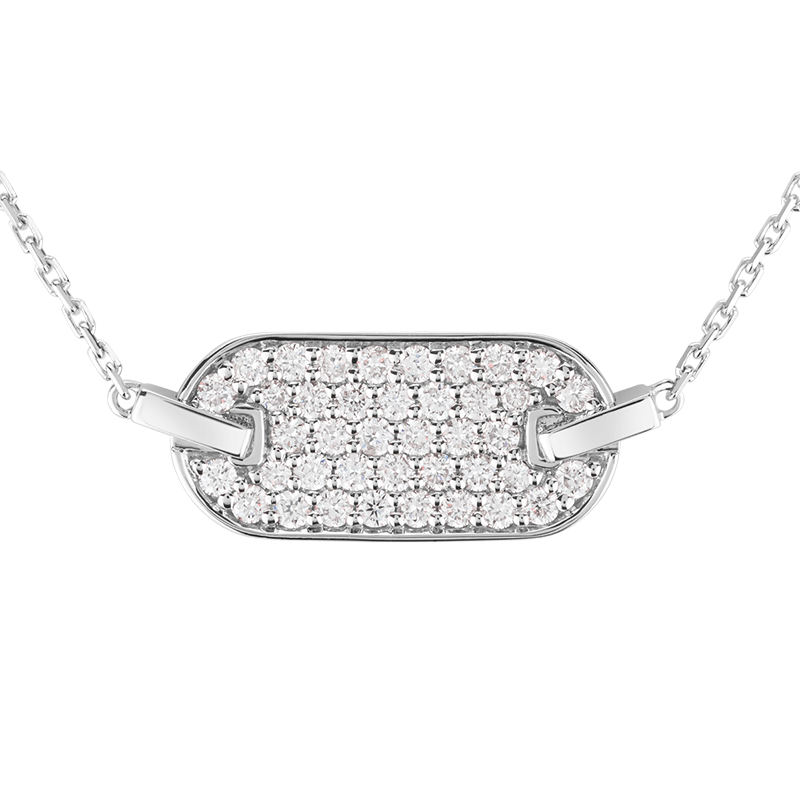 Collier So Shocking Lune di miele horizontal en or blanc et diamants