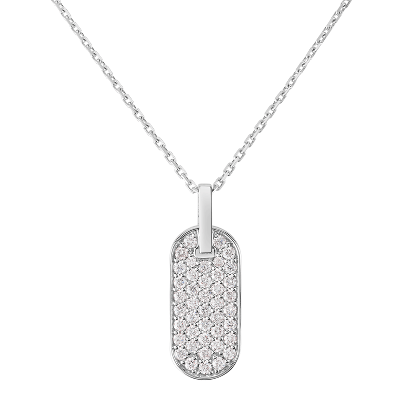 Collier So Shocking Lune di miele vertical en or blanc et diamants Collier So Shocking Lune di miele vertical en or blanc et diamants