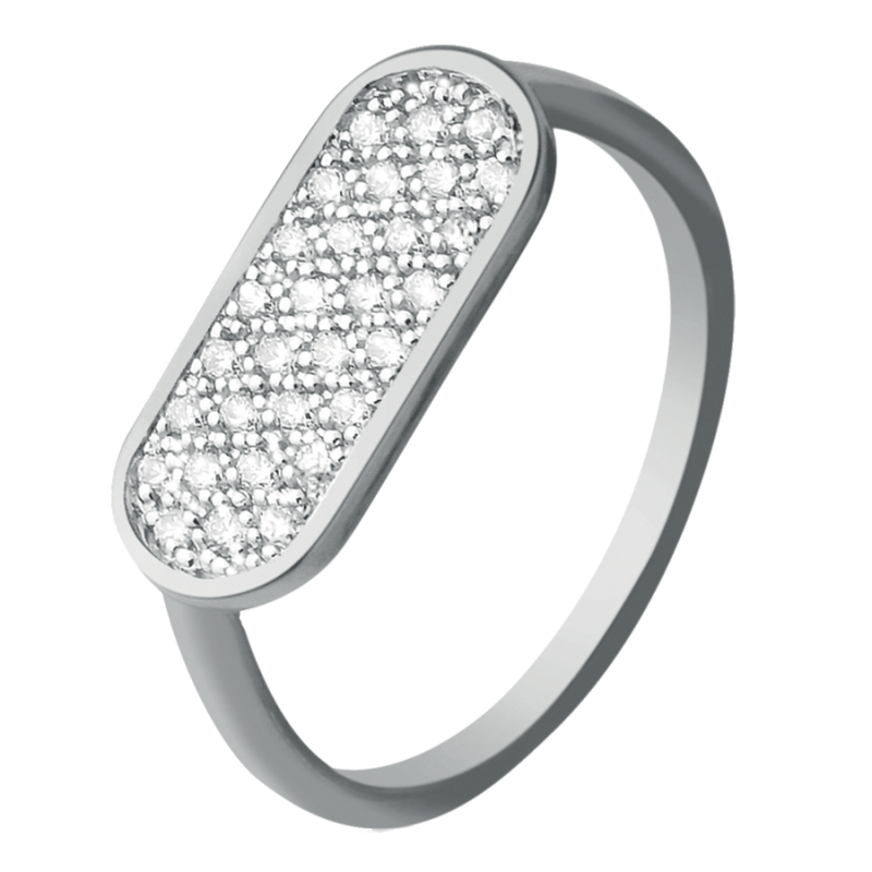 Bague Première Fois en or blanc et diamants