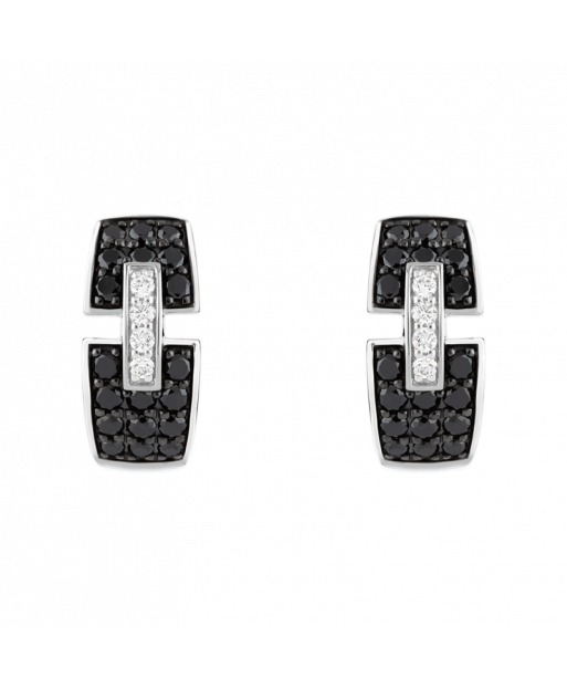Boucles d'oreilles So Shocking Capriccio en or blanc et diamants noirs