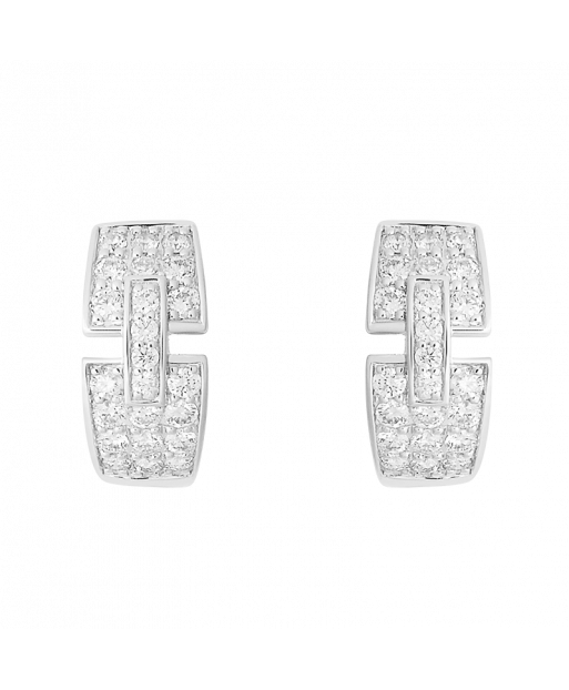 Boucles d'oreilles So Shocking Capriccio pavées en or blanc et diamants