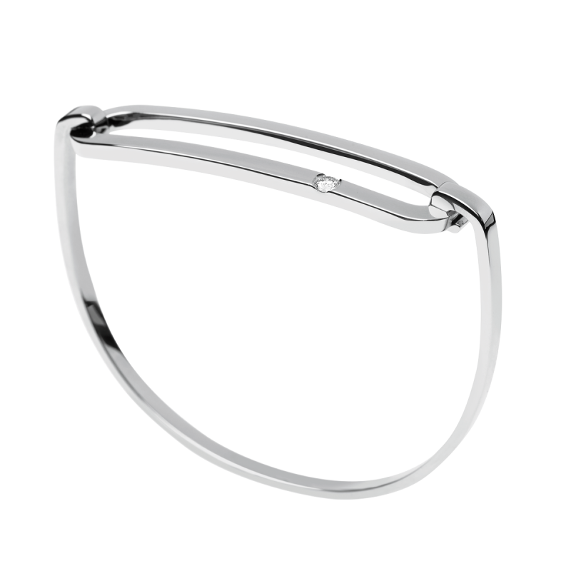 Bracelet So Shocking Lune di miele en or blanc et diamant