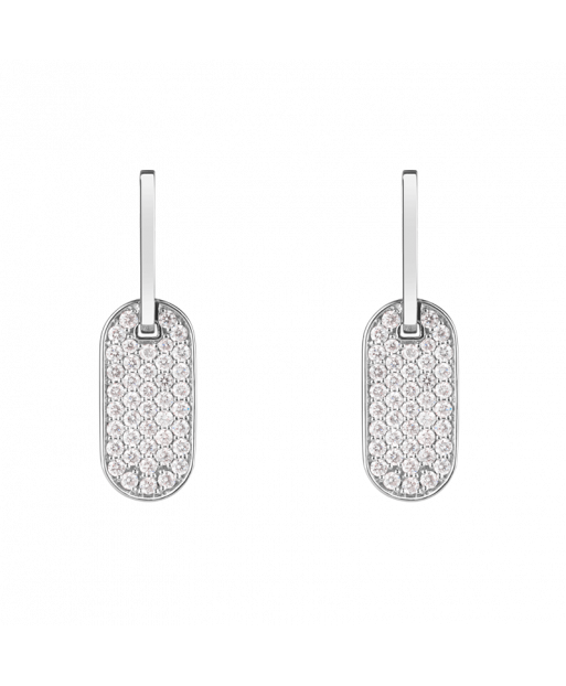 Boucles d'oreilles So Shocking Lune di miele en or blanc et diamants