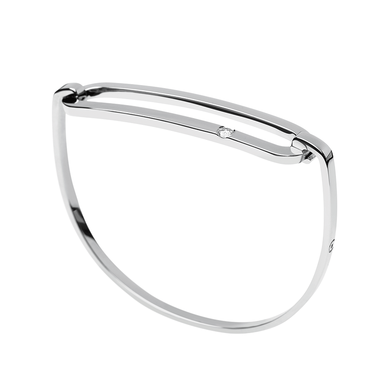 Bracelet So Shocking Lune di miele grand modèle en or blanc et diamant