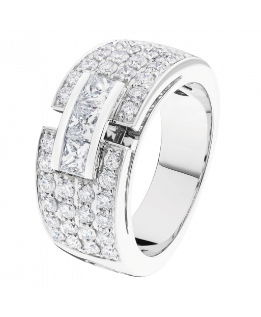 Bague So Shocking Capriccio pavée en or blanc et diamants