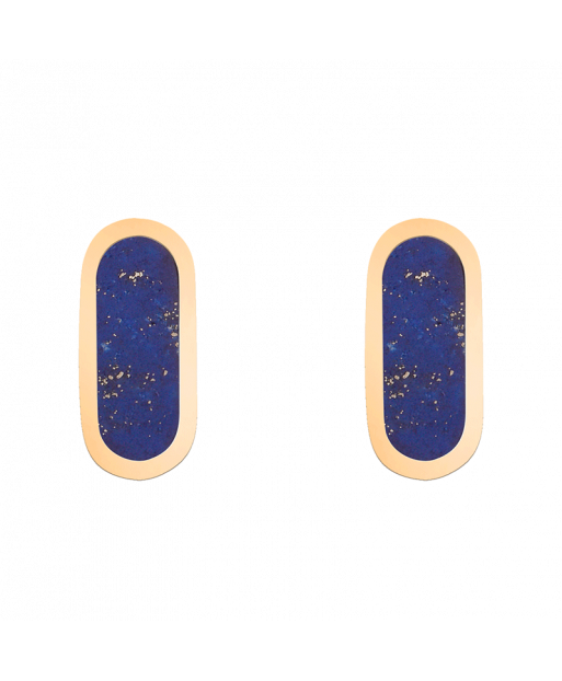 Boucles d'oreilles So Shocking Primavera en or jaune et lapis lazuli