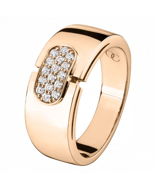 Bague Emotion en or rose et diamants SOREM2DXXP