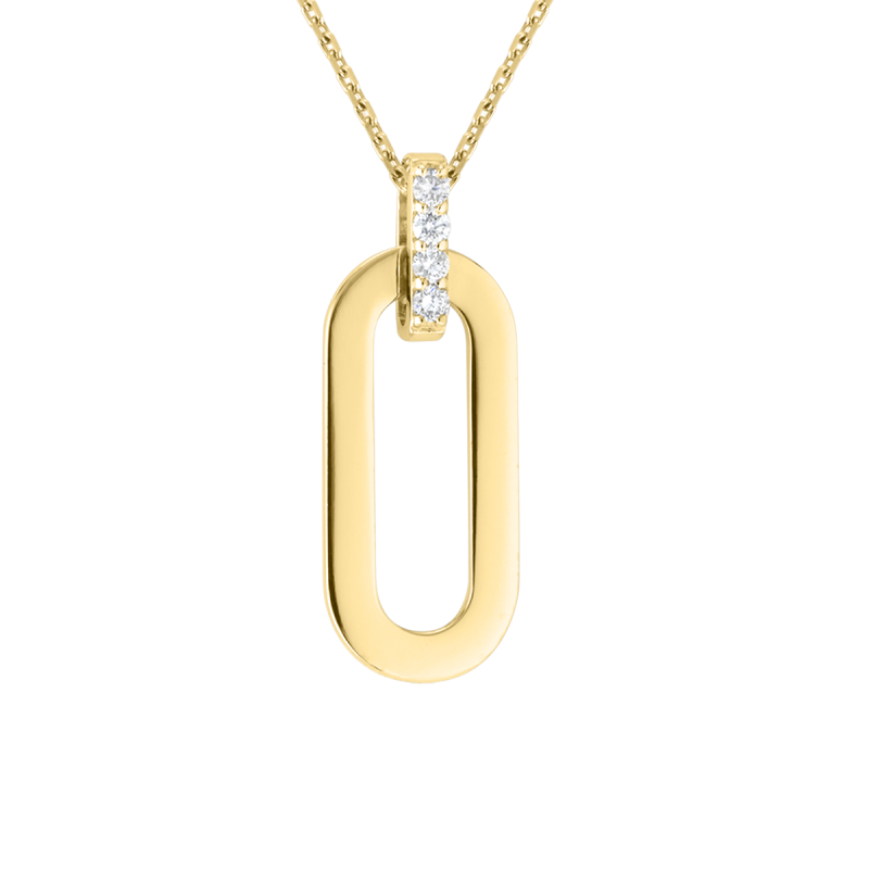 Origine Baby necklace in yellow gold and diamonds SO SHOCKING