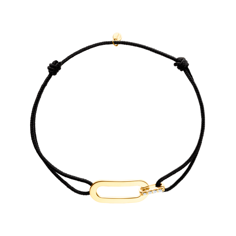 Buy Gold Plated Monogram Knot Of Love Cord Bracelet by Outhouse Online at  Aza Fashions.